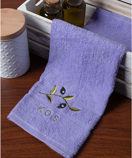 Silk Fashion Ξενοδοχειακή Πετσέτα Προσώπου 100x50 εκ. Λιλά