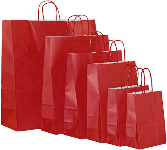 Papiertüten für Verpackungen Rote 26x12x35cm 250Stück