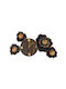 General Trade 3D Leise Metallische Wanduhr Schwarz 78x44cm