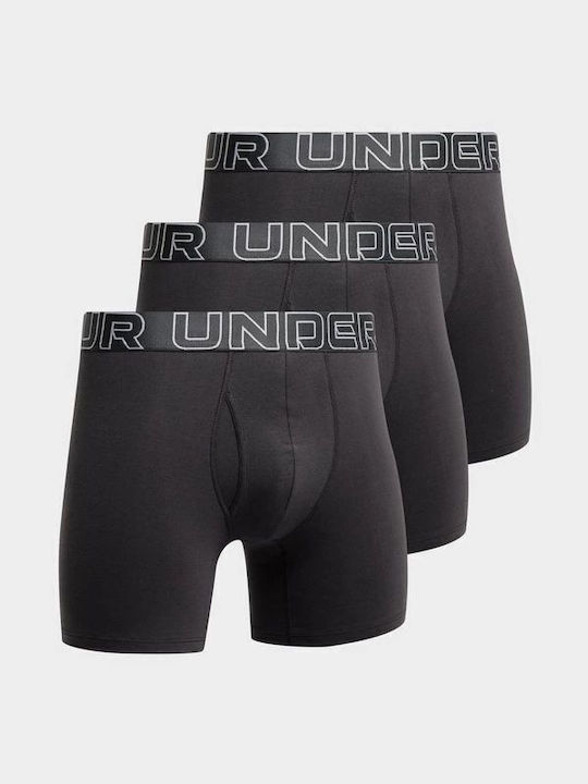 Under Armour Boxeri pentru bărbați Negre 3Pachet