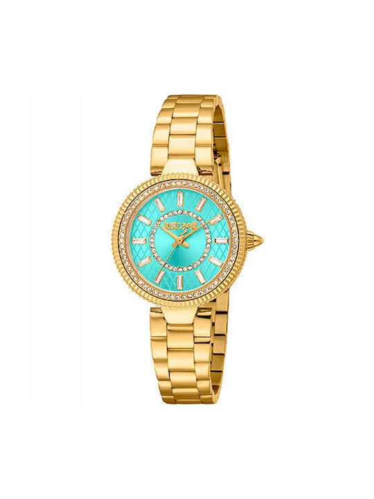 Just Cavalli Uhr mit Gold Metallarmband