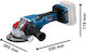 Bosch GWX 18V-15 P Τροχός 125mm Μπαταρίας με Ρύθμιση Στροφών 18V Solo