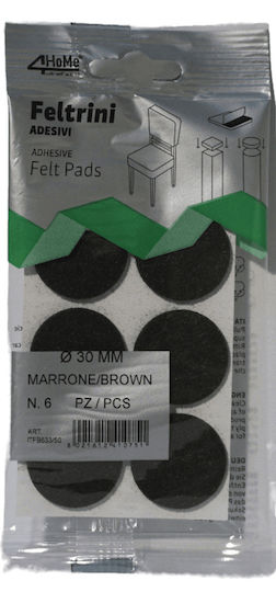 Italfeltri Möbelsocken Runde mit Aufkleber und Durchmesser 30mm 6Stück 168001462