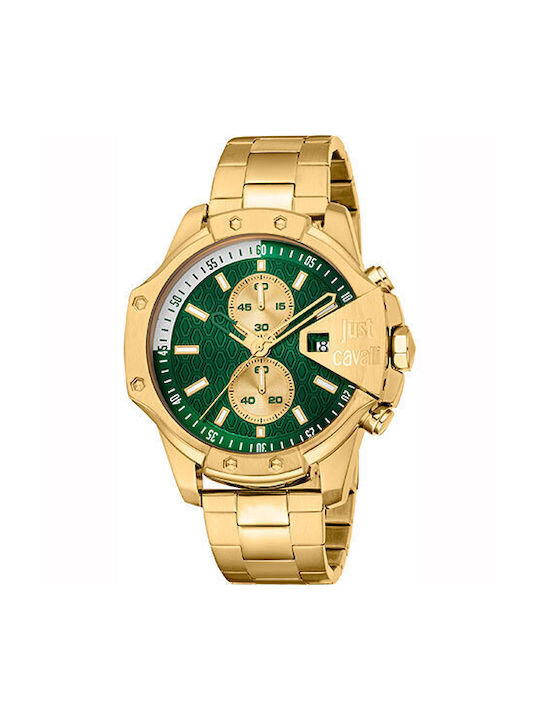 Just Cavalli Uhr Batterie mit Gold Metallarmband