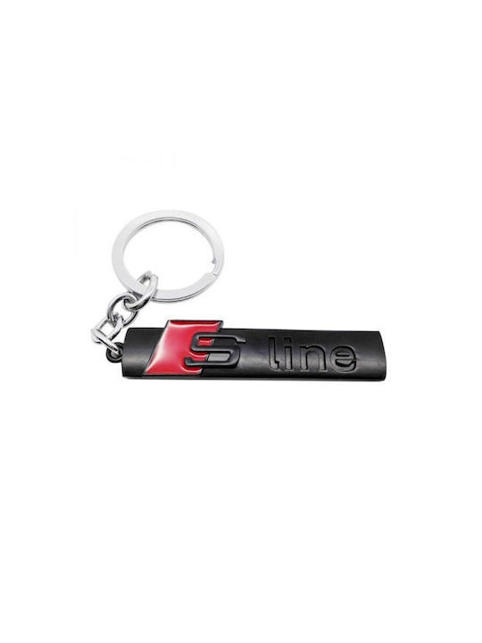 Metallic key ring S Line Black