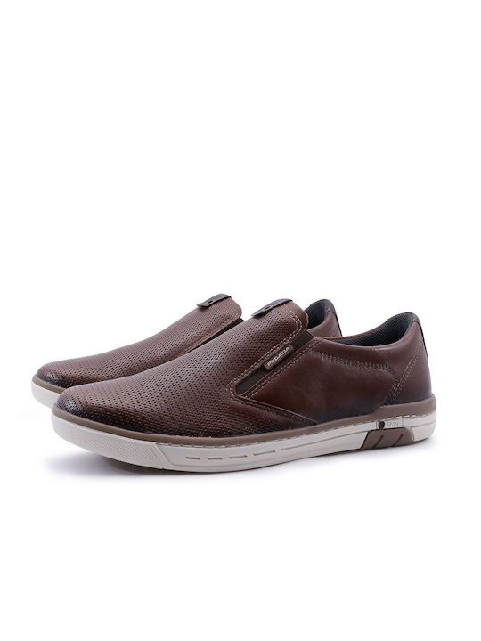 Pegada Men's Leather Casual Shoes Tabac Brown