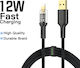 Leewello USB-C to Lightning Cable 60W Μαύρο 1m 783210-ΜΑΥΡΟ