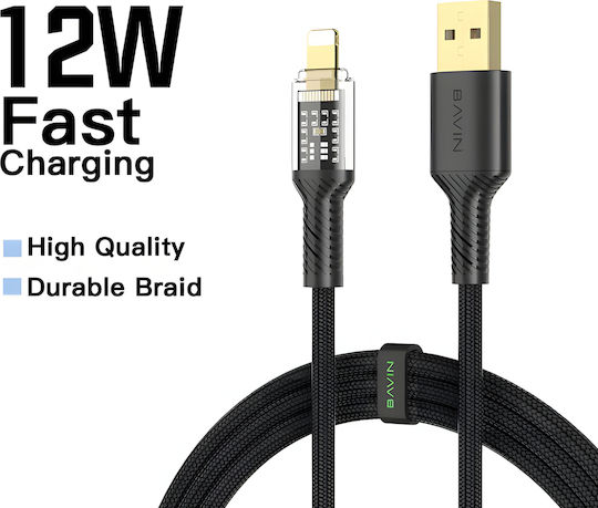 Leewello USB-C to Lightning Cable 60W Μαύρο 1m 783210-ΜΑΥΡΟ