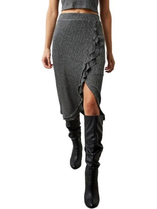 BSB Midi Skirt in Gray color