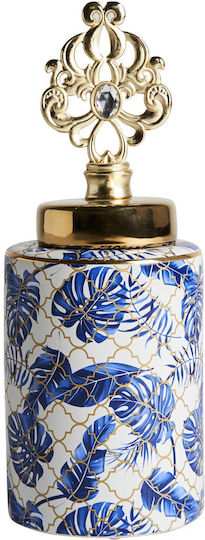 Vical Ceramic Blue Vase 16x40cm Vical Ceramic Blue Vase 16x40cm