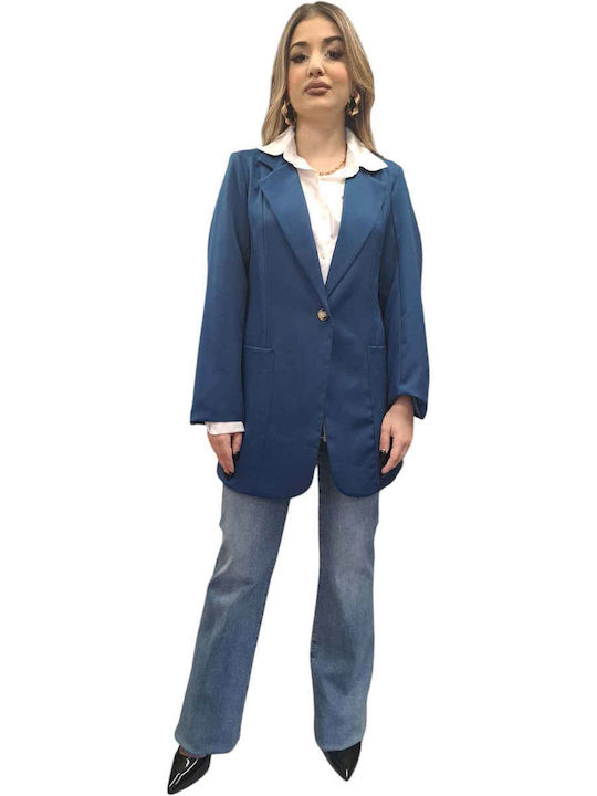 Remix Women's Blazer Petrol