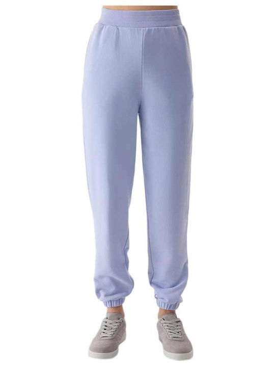 4F Damen-Sweatpants Jogger Hellblau