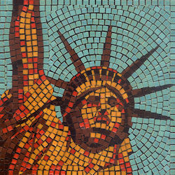 Alea Mosaic Diy Art Kit Square Mosaic With Authentic Mosaics 20x20cm New York 204030 New