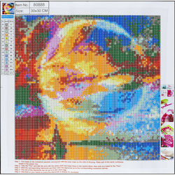 Κατασκευή Diamond Painting 5d Kit Centrum 30x30cm Φεγγάρι