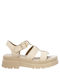 Piccadilly Damen Flache Sandalen in Beige Farbe