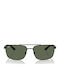 Ray Ban Herren Sonnenbrille mit Schwarz Metall Gestell und Grün Linse RB3737 002/71