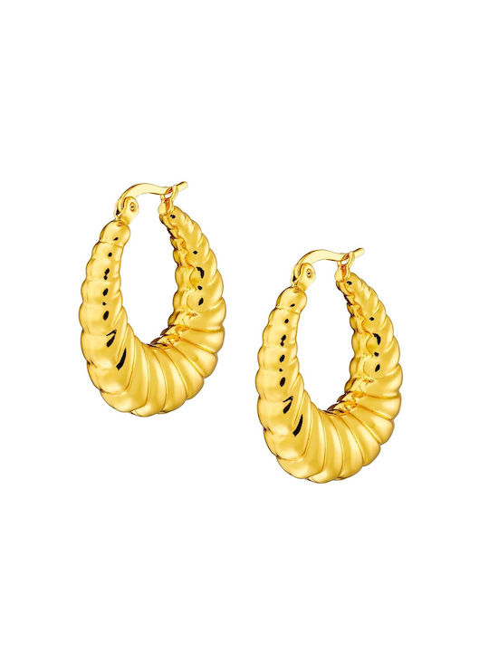 Earrings made of Steel Gold Plated