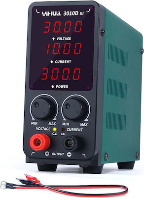 Tele Laboratory Power Supply with 1 Channel 10A and Maximum Power 300W YH-3010D-III