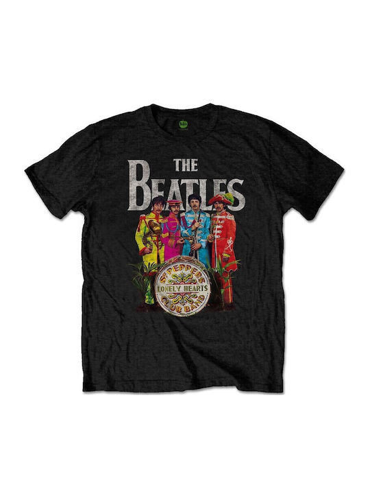 Rock Off The Beatles Tricou Negru Bumbac