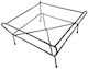 Poulimenos Pot Stand Metal Black 34cmx7cmcm.