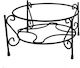 Poulimenos Pot Stand Metal Black 36cmx20cmcm.