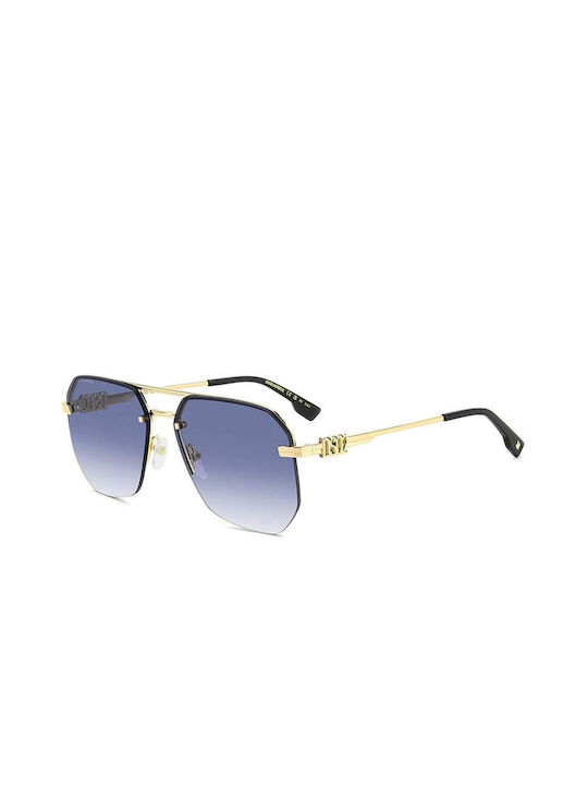 Dsquared2 Слънчеви очила с Златен Метален Рамка D2 0103/S LKS