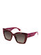 Furla Women's Sunglasses with Burgundy Plastic Frame