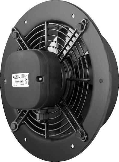 AirRoxy Επιτοίχιος Εξαεριστήρας Μπάνιου 360mm Γκρι