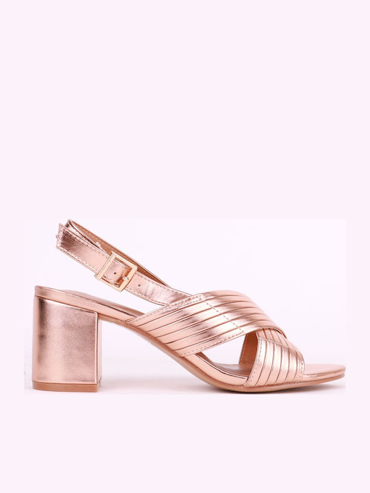 Plato Plato Women's Sandals Rose Gold