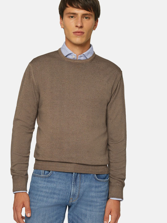 Boggi Men's Long Sleeve Sweater Brown