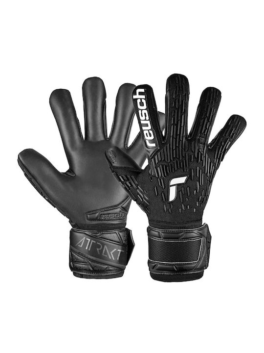 Reusch Attrakt Freegel Infinity Finger Support Γάντια Τερματοφύλακα Ενηλίκων Μαύρα
