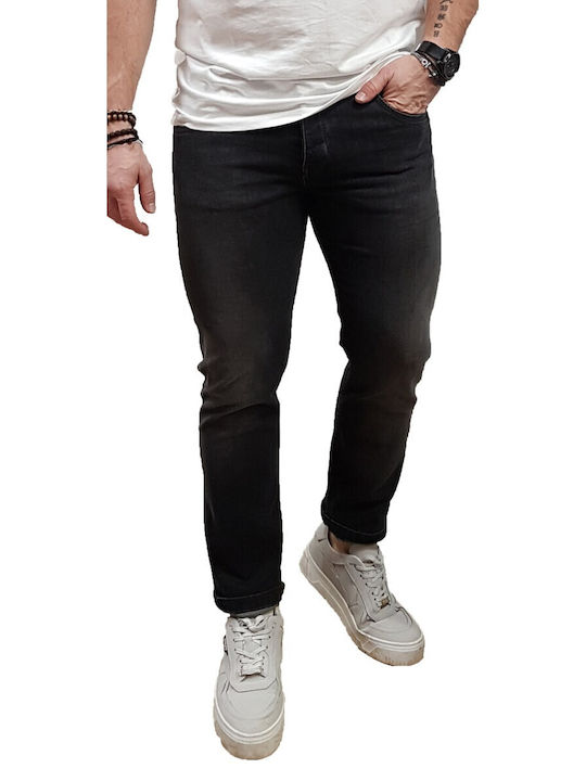 Cover Jeans Teddy Ανδρικό Παντελόνι Τζιν σε Slim Εφαρμογή Μαύρο