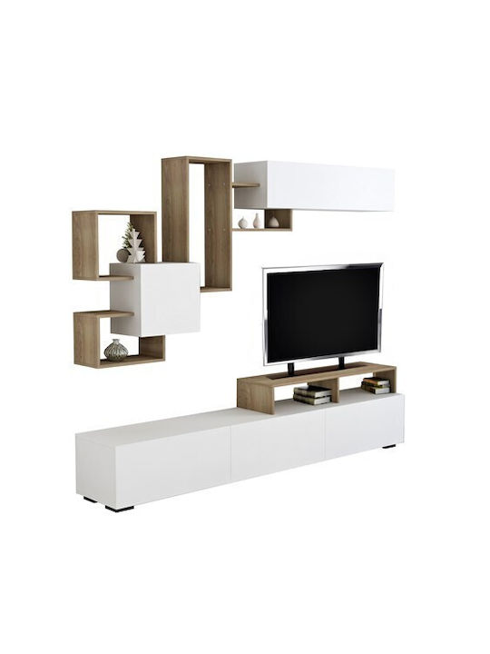 Donovan Living Room TV Unit White L210xW35.8xH46cm