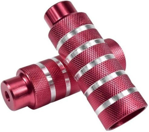 Elmo Bmx Алуминиеви повдигачи двойка 38x110 Винт вал 14mm Червено