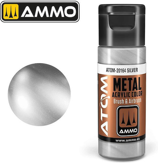 Ammo Atom Culoare Modelism Silver 20ml