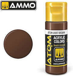 Ammo Atom Modellbau Farbe Brown 20ml
