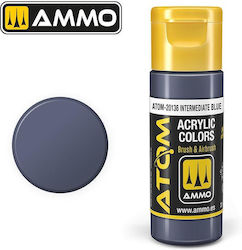 Ammo Atom Χρώμα Μοντελισμού Intermediate Blue 20ml