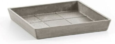 Ecopots Plate Pot Taupe 43.5x43.5cm 74.015.50