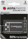 AgfaPhoto Ultra Alkaline Battery 9V 1pcs