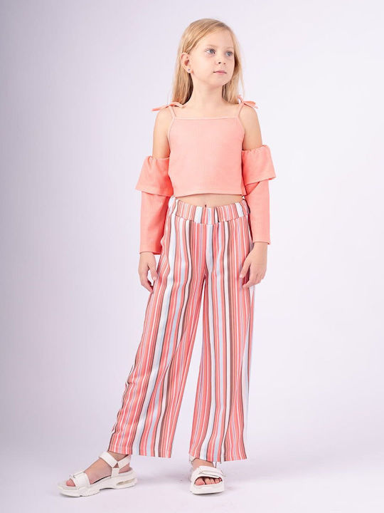 Evita Kids Set with Salmon Pants 2 Pieces