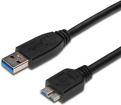 PremiumCord Micro USB Cable Regular USB 3.0 to Micro USB 1m Black