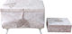 Olia Home Velvet Baptism Chest Box 55x35x30cm