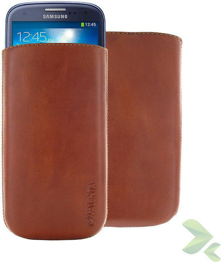 Valenta Back Cover Δερμάτινο Καφέ (HTC One)