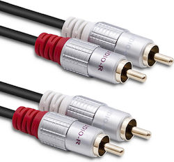 Qoltec 52335 2x RCA-Stecker - 2x RCA-Stecker 0,5m