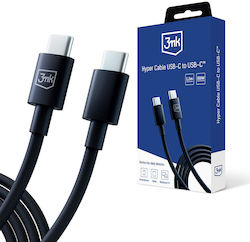 3MK Hyper USB 2.0 USB-C masculin - USB-C 100W 1.2m