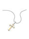 Police Men's Cross from Steel with Chain