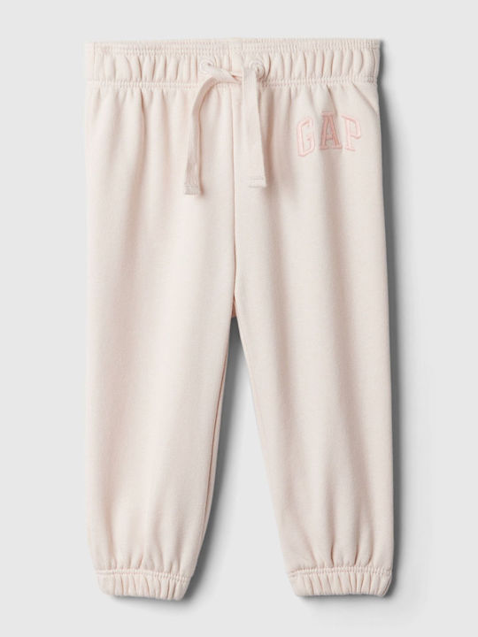 GAP Παιδικό Παντελόνι Φόρμας Barely Pink Logo