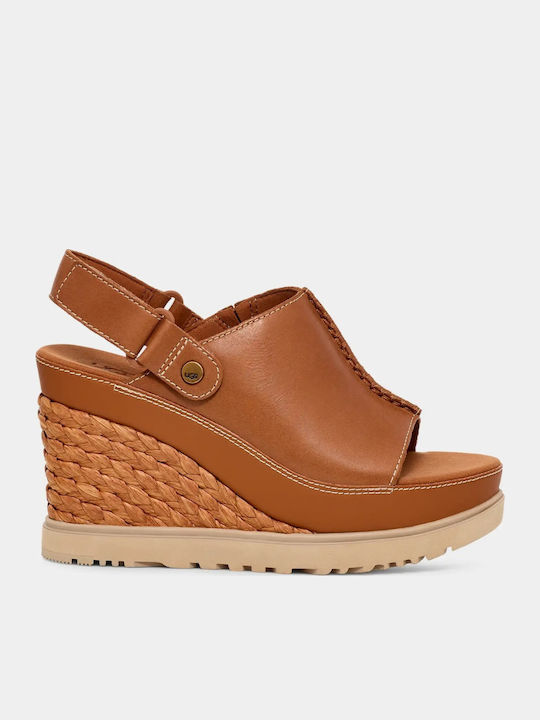 UGG Abbot Летни дамски платформи тауп