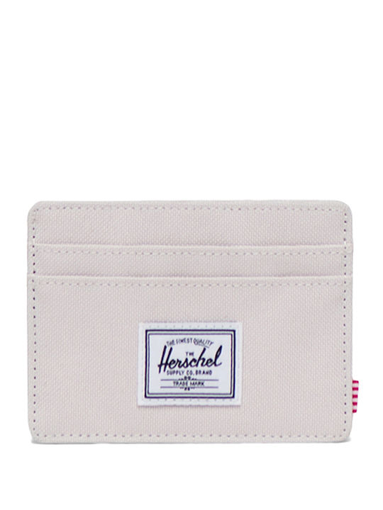 Herschel Charlie Small Fabric Women's Wallet Cards with RFID Beige