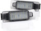 Depo Светлини За Регистрационната Табела LED Peugeot 206 / Partner Citroen C3 / C4 / C5 / C6 / Saxo / Xsara Picasso / C4 Picasso / Berlingo 5008 2 Бройки